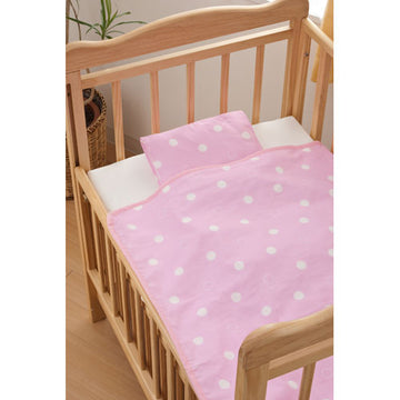 4重ガーゼケット スイートポルカ(ピンク) フジキ 日本製 赤ちゃん用 ベビー用【ゆうパケット送料無料】